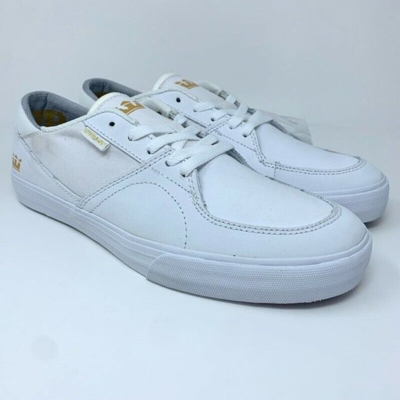 Supra Mens Melrose Skate Shoes White 08061-112 New - Picture 3 of 12
